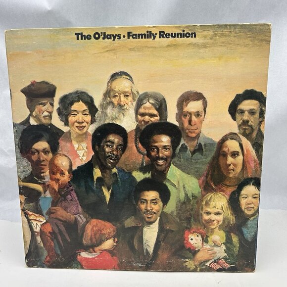 THE O'JAYS FAMILY REUNION (EX) PZ-33807LP VINYL RECORD